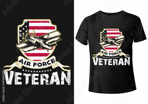 AIR FORCE VETERAN T-SHIRT DESIGN ( US AIR FORCE, US T-SHIRT, VINTAGE AND DISTRESSED T-SHIRT DESIGN)