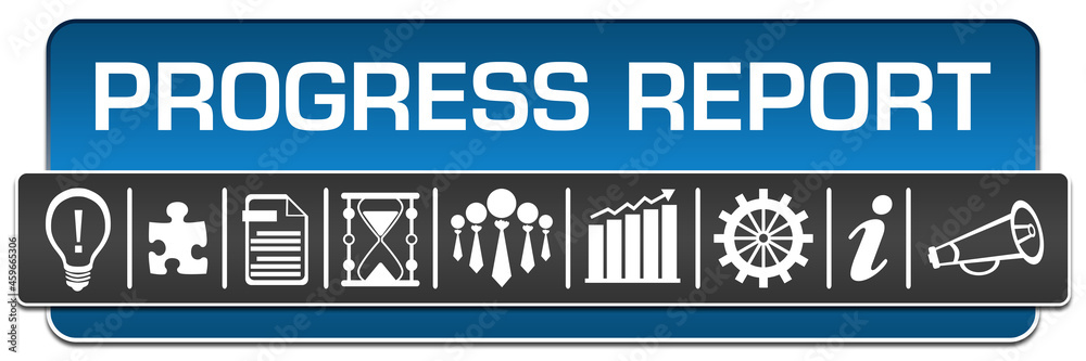 Progress Report Blue Grey Rounded Square Horizontal Symbols Progress Report Blue Grey Rounded Square Horizontal Symbols