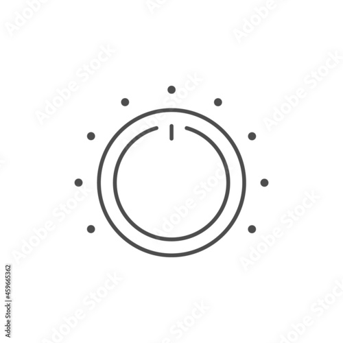 Electronic regulator line outline icon