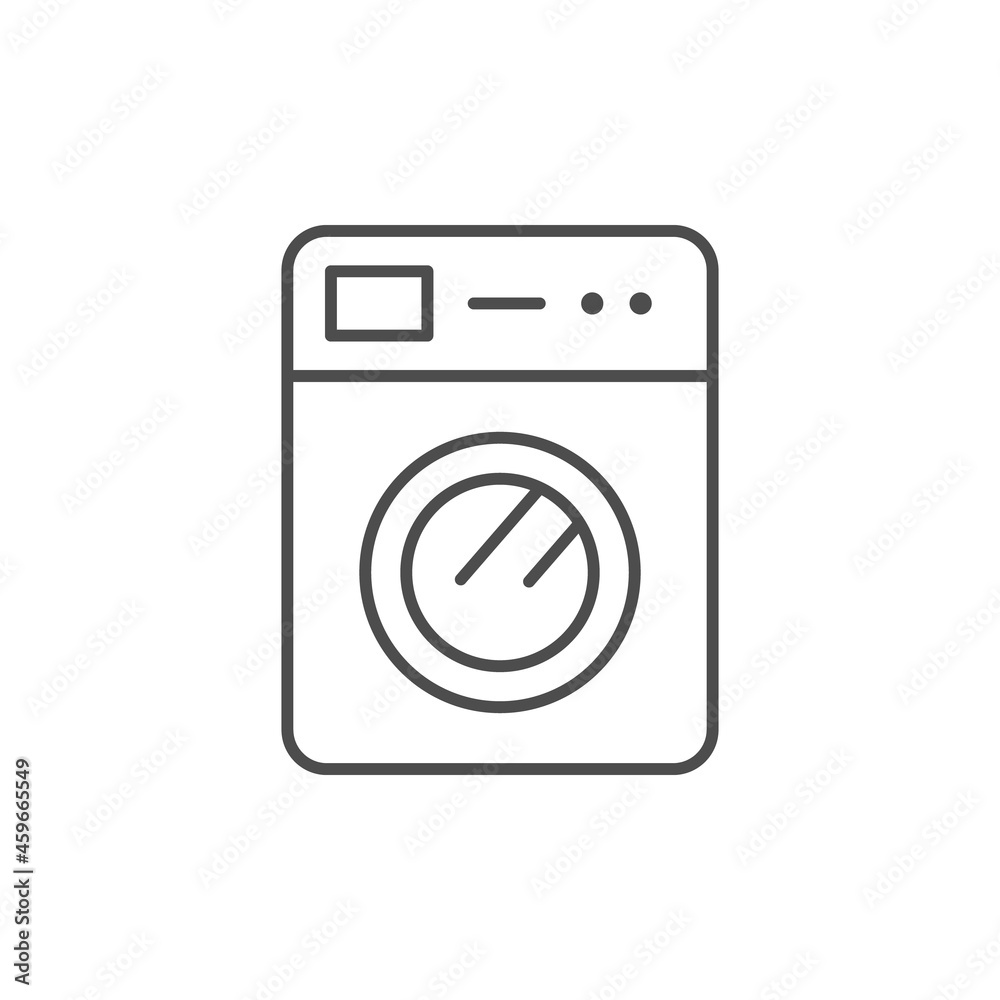 Washing machine line outline icon Washing machine line outline icon