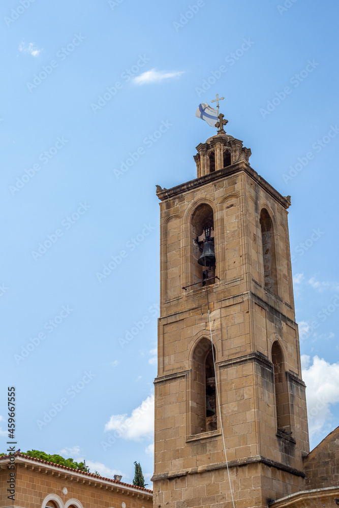 Nicosia church steeple on the island of Cyprus