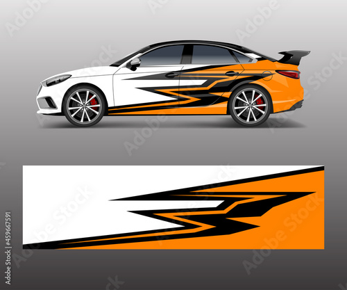 abstract stripe for racing car wrap, sticker, and decal design vector.