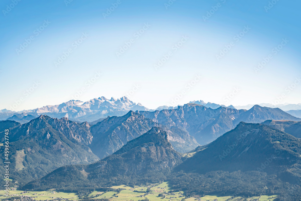 Austria, Alps. Majestic mountain view from the top