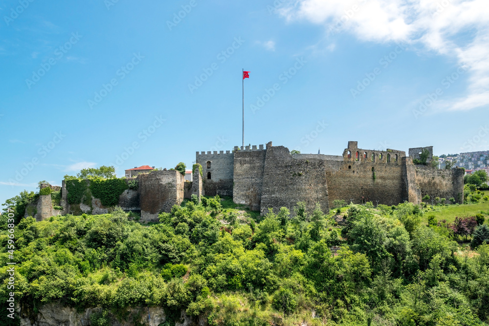 Ancient Byzantine castle in Trabzon city, Turkey