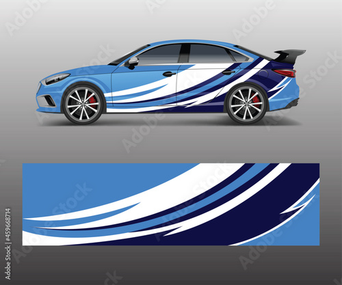 Sport car racing wrap design. vector design. abstract Racing graphic vector for sport car wrap design