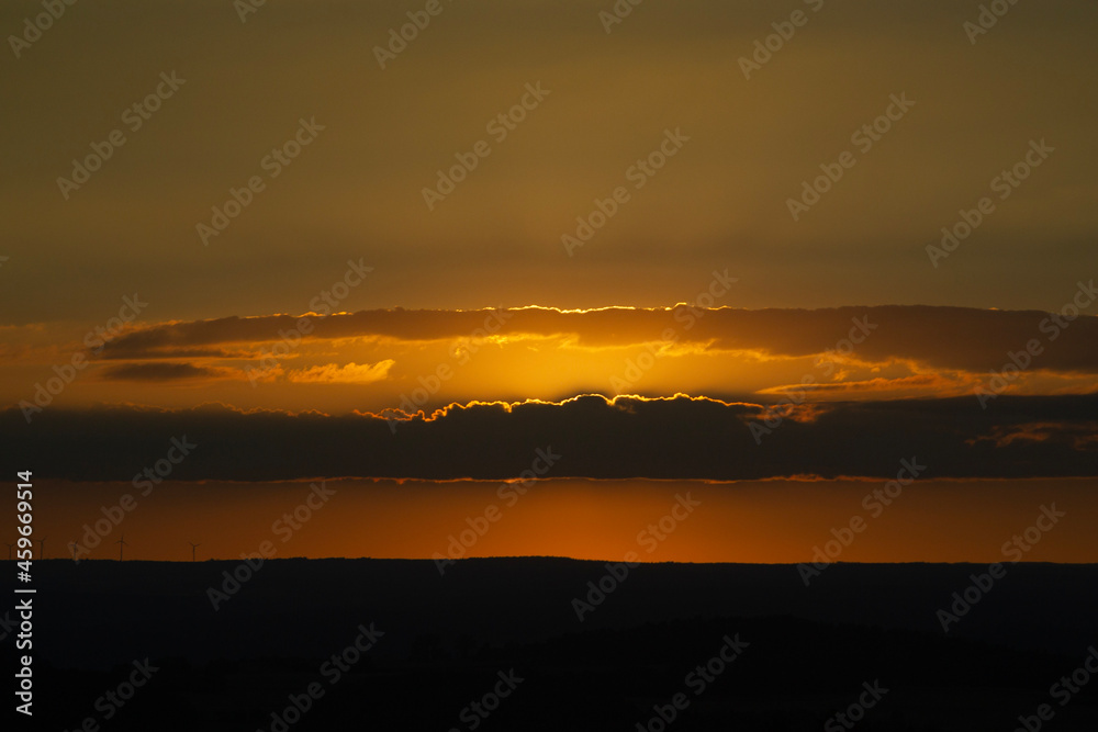 Fototapeta premium sunset over the horizont