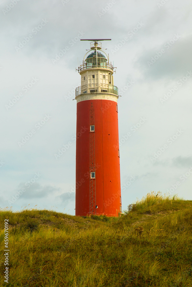 The Eierland Lighthouse called de cocksdorp is a lighthouse on the northernmost tip of the dutch island of Texel. It is named for the former island Eierland. Nationalpark Duinen van Texel, Netherlands