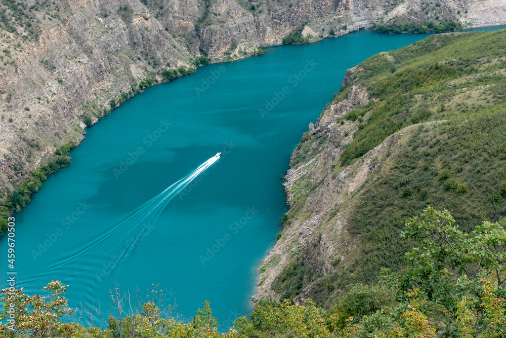 Aerial view of the Sulak canyon in Dagestan Aerial view of the Sulak canyon in Dagestan