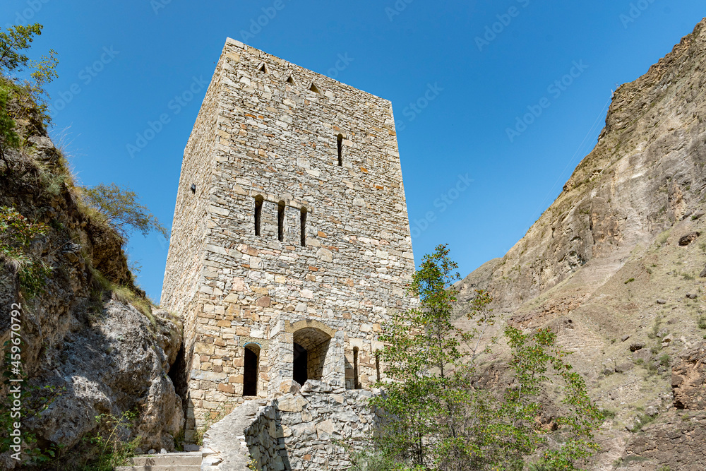 Fortress tower in Dagestan
