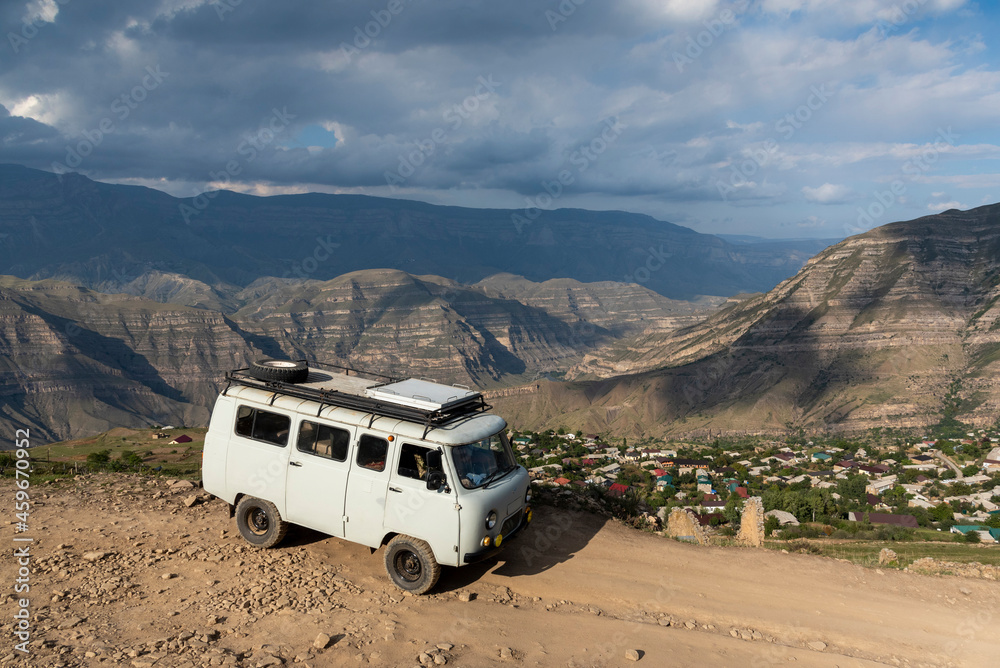 off road vehicle in desert