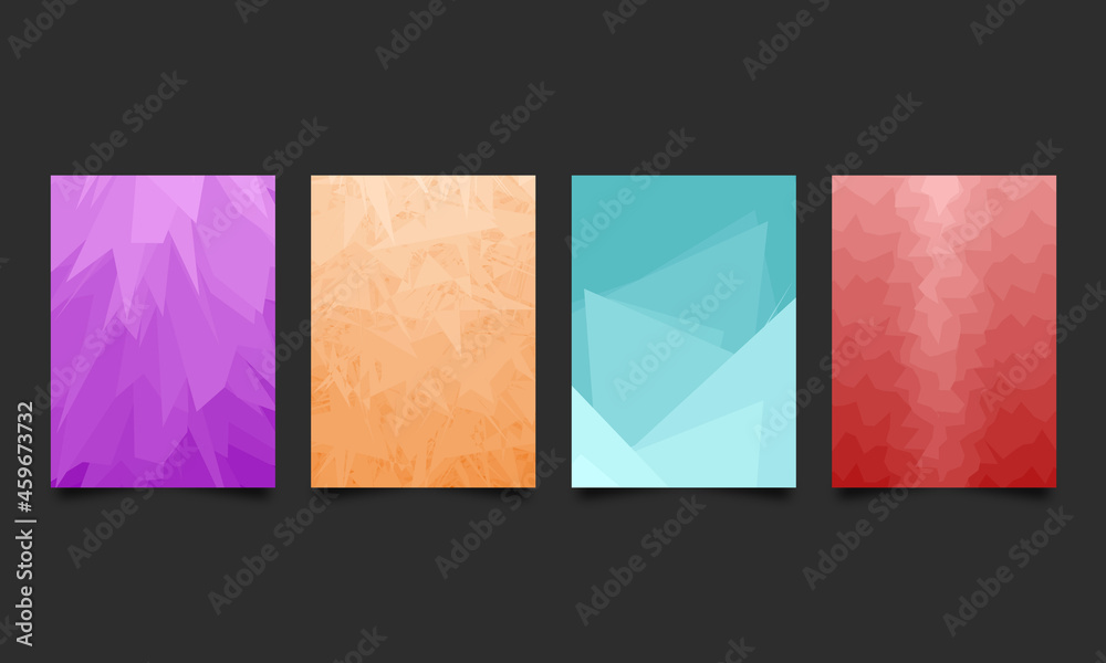 Set of abstract background, flyer, poster template design