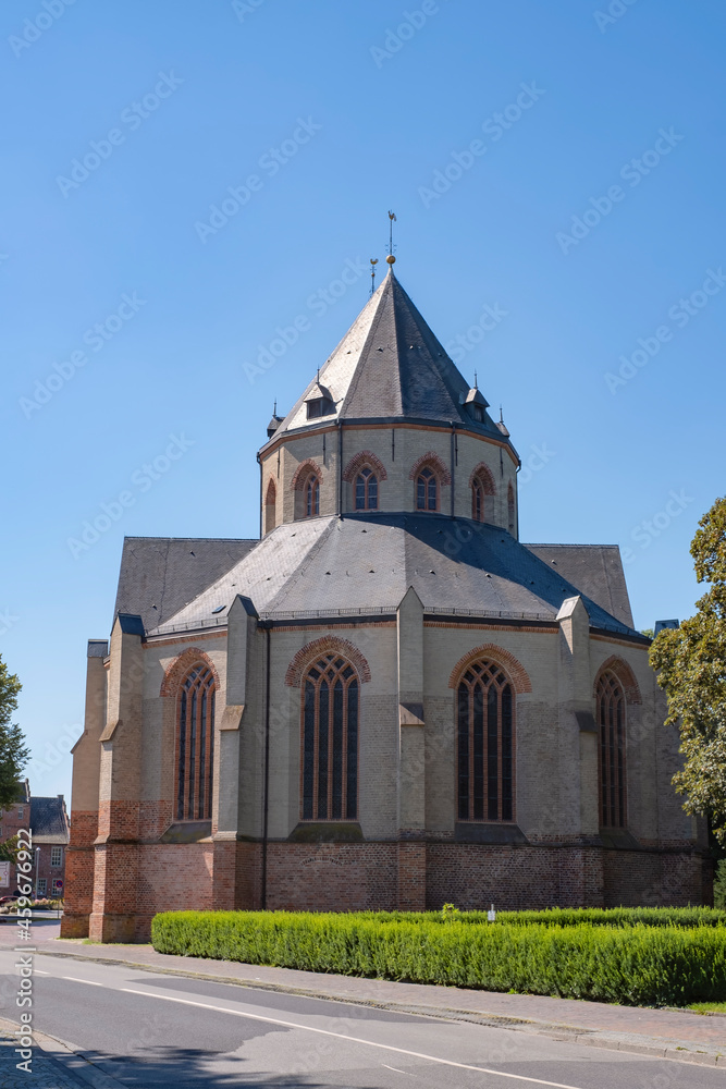 View of the Ludgeri Church in Norden / Germany in East Friesland on the North Sea