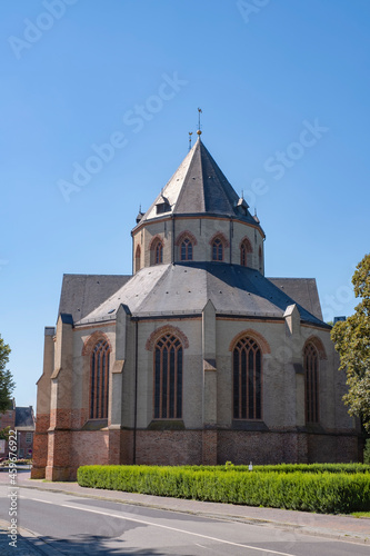 View of the Ludgeri Church in Norden / Germany in East Friesland on the North Sea
