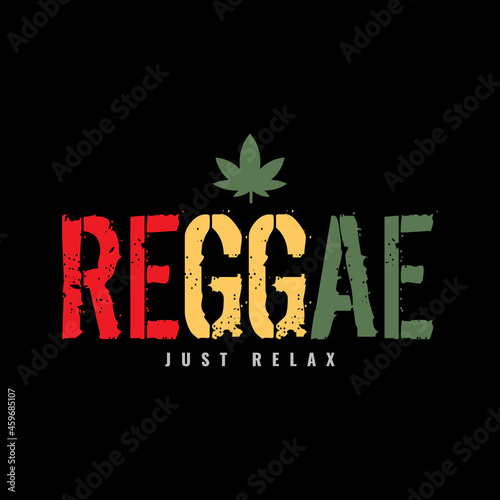 Vector illustration of letter graphic. REGGAE, perfect for designing t-shirts, shirts, hoodies etc.