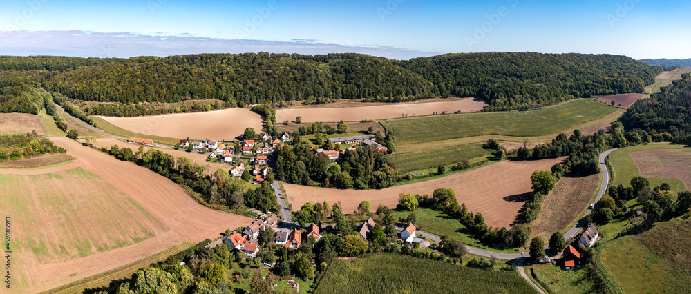 The village of Markershausen in Hesse in Germany