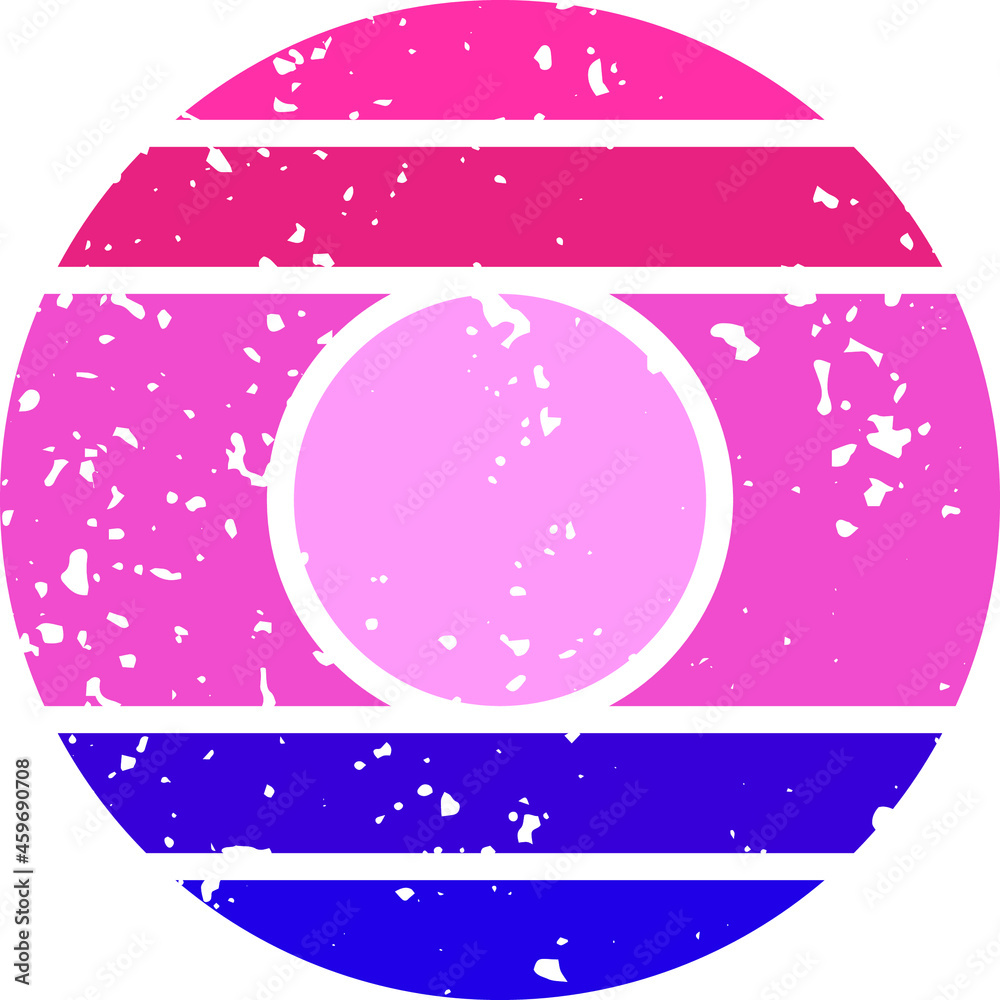 Naklejka premium vintage sunset retro sun sunrise illustration clipart