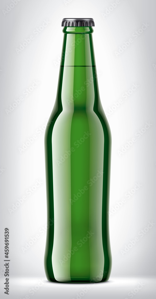 Color Glass Bottle on Background. Color Glass Bottle on Background.