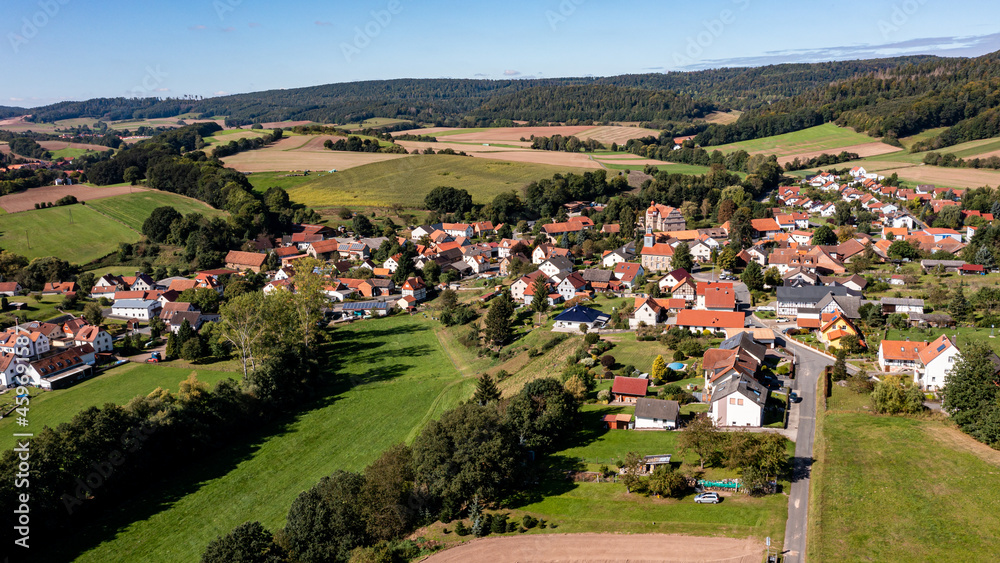 The village of Nesselröden in Hesse in Germany