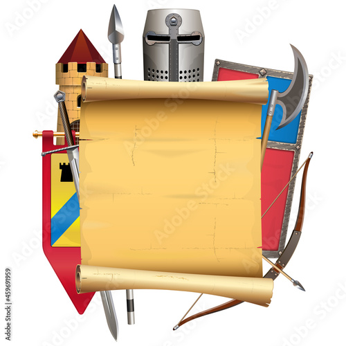 Vector Knight Armor Scroll