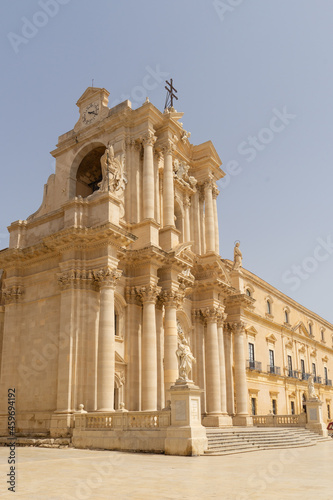 fotografie del centro storico di ortigia in sicilia photo