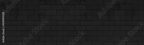 Panorama of Modern white brick wall texture for background