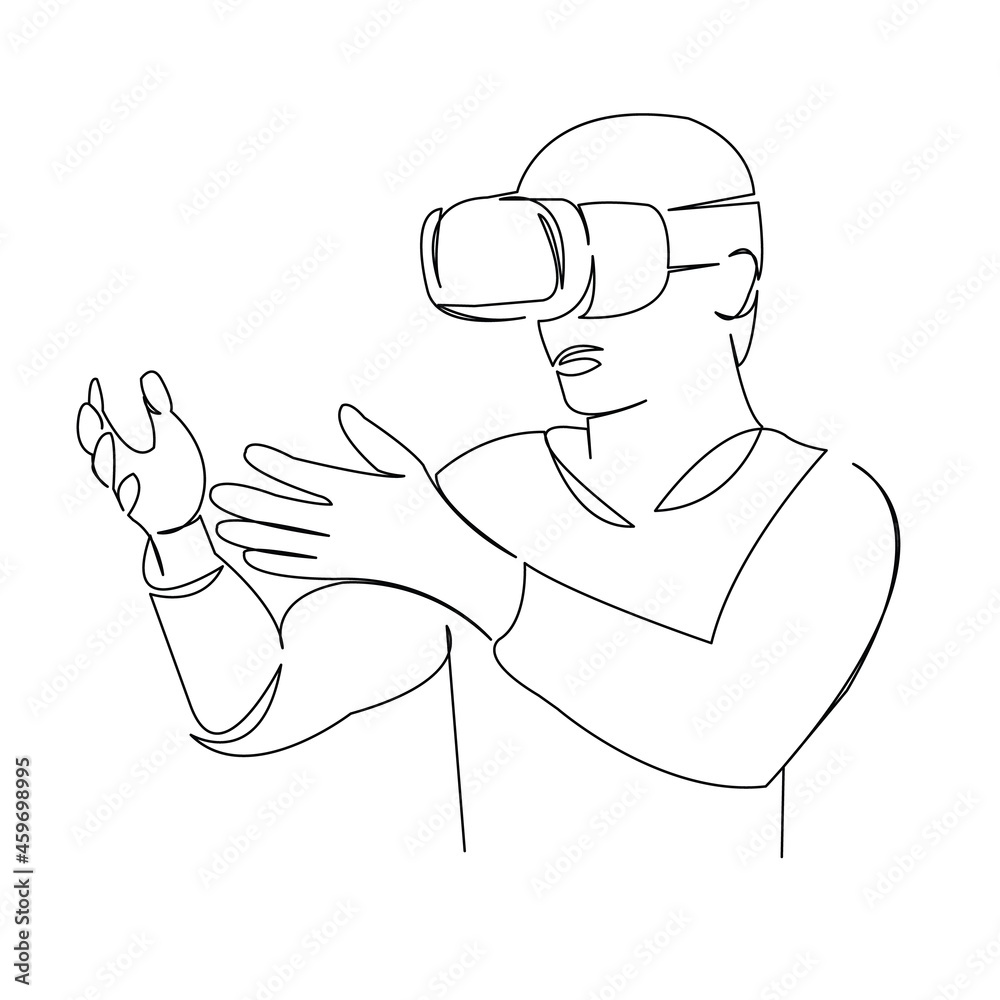 man virtual reality man virtual reality