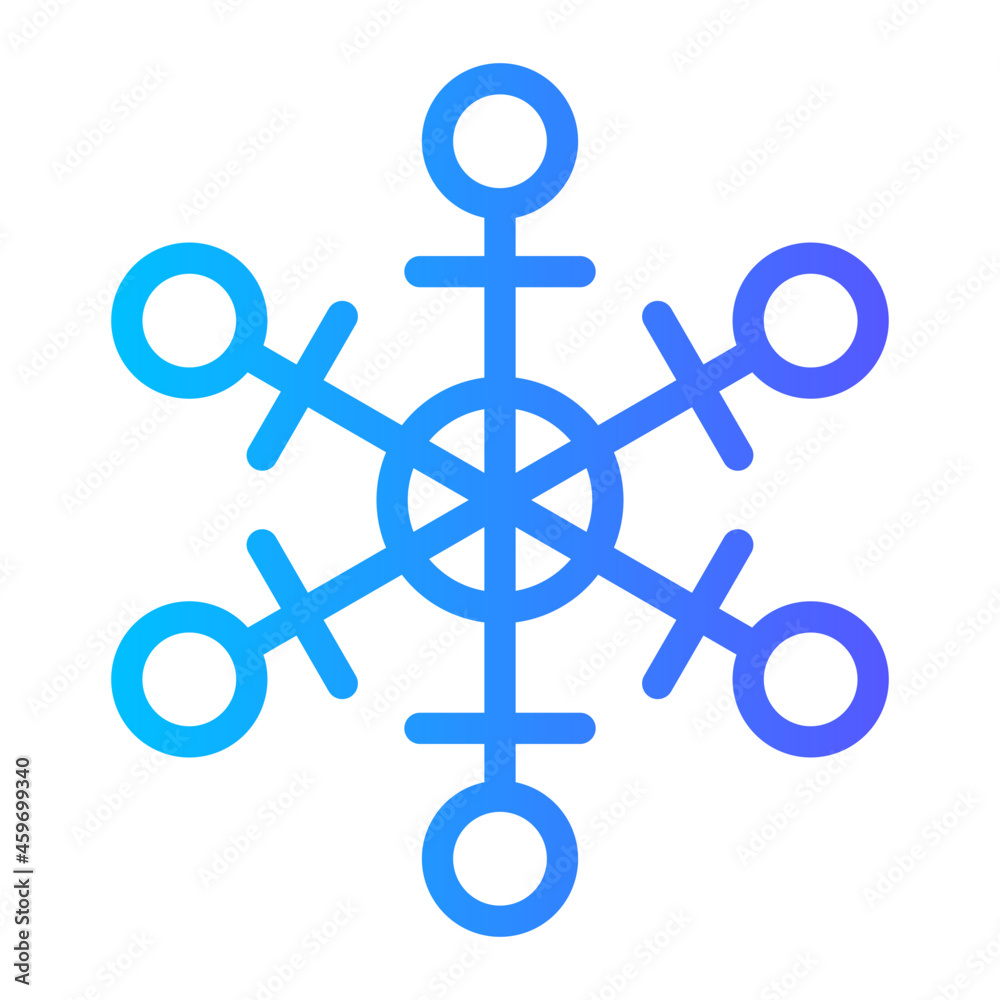snowflake gradient icon snowflake gradient icon
