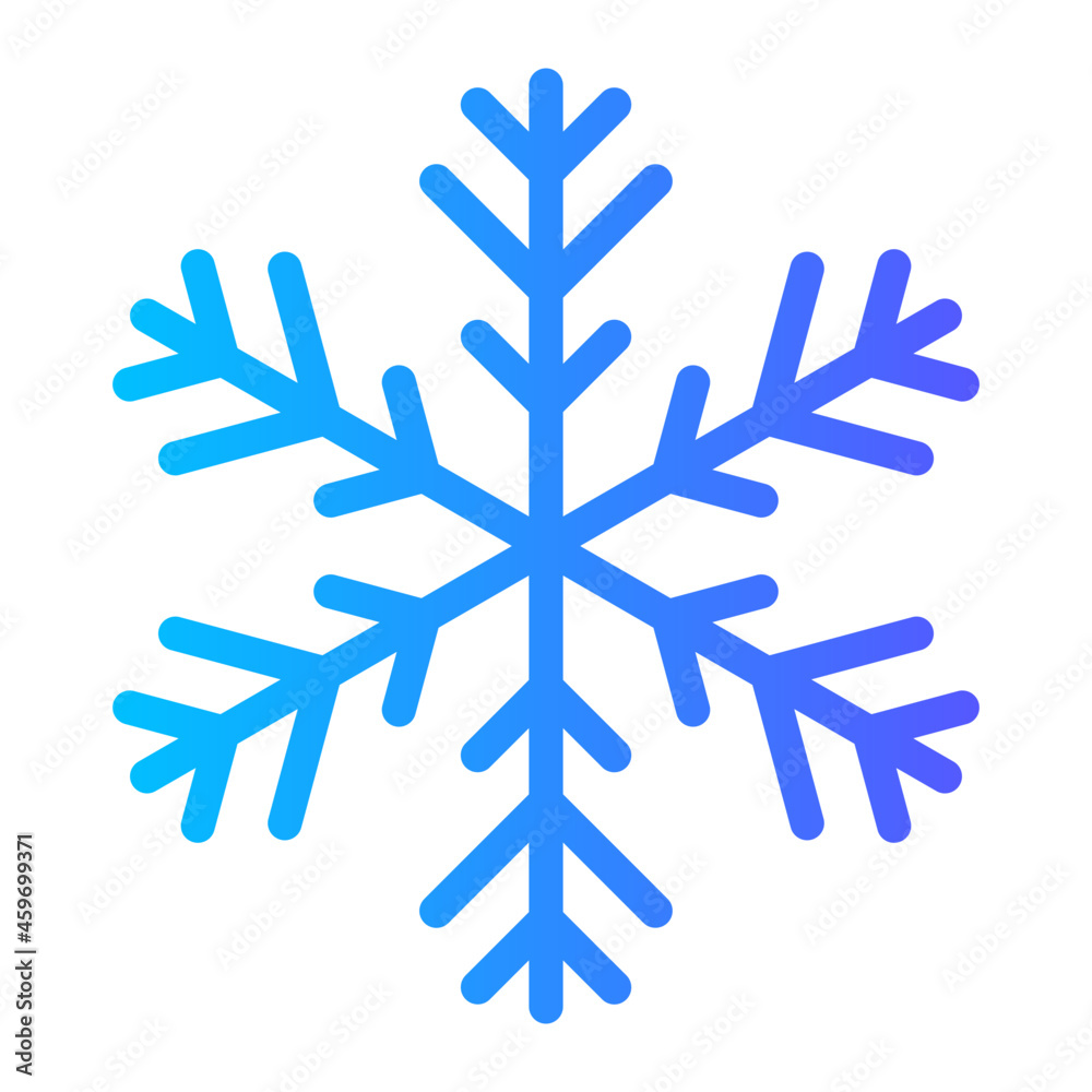 snowflake gradient icon snowflake gradient icon