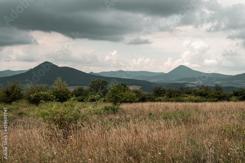 View from Radob  l hill  Czech Central Highlands