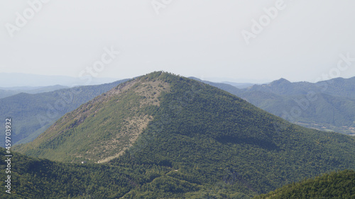 Panorama dal sentiero di montagna 253 per il monte Catria nelle Marche photo