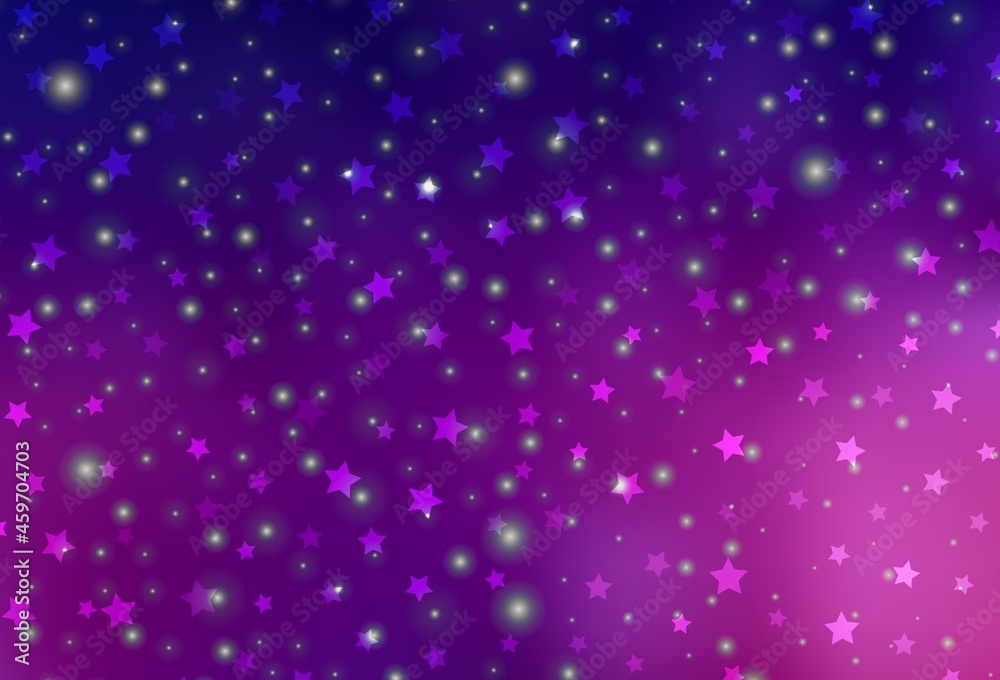 Fototapeta premium Dark Purple vector backdrop in holiday style.