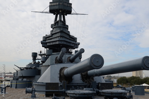 アメリカ、テキサス州ヒューストンにて撮影した戦艦