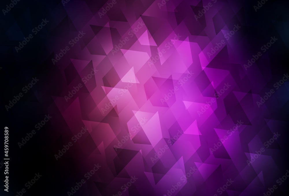 Dark Purple vector background in polygonal style. Dark Purple vector background in polygonal style.