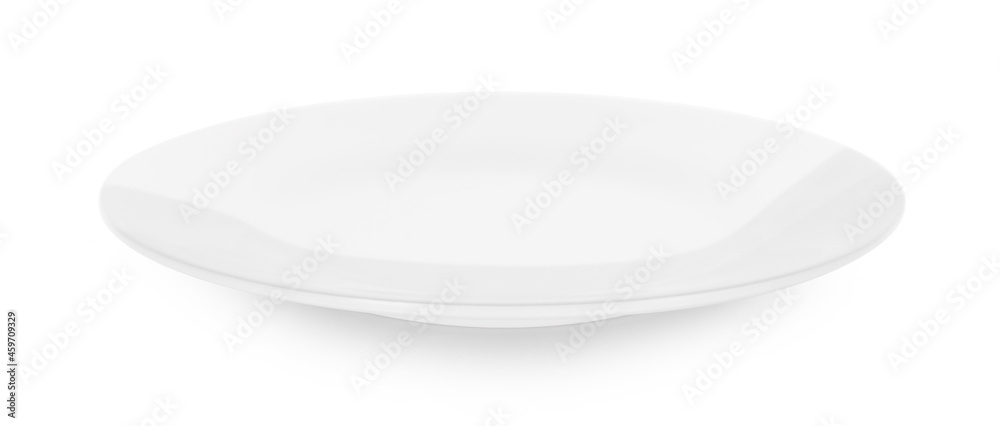 empty plate isolated on white background empty plate isolated on white background