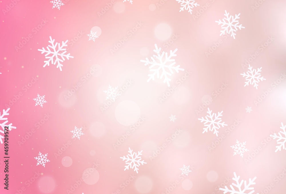 Light Red vector backdrop in holiday style.