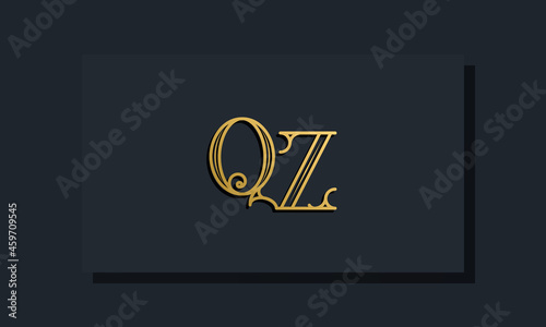 Minimal Inline style Initial QZ logo.