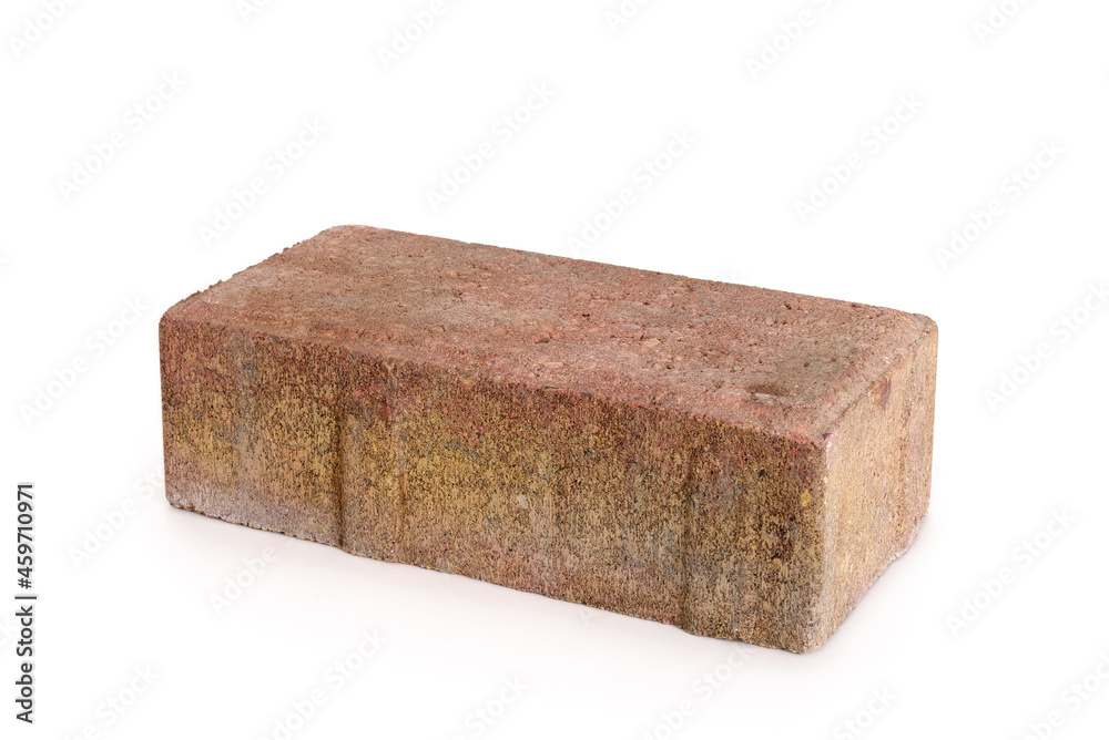 Brick isolated on completely white background