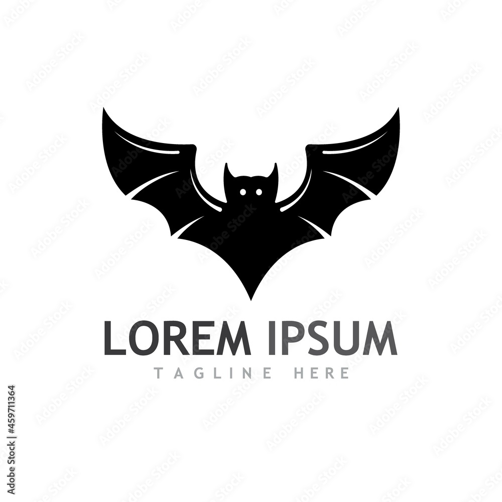Obraz premium bat vector icon logo template
