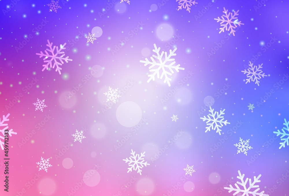 Light Pink, Blue vector layout in New Year style.