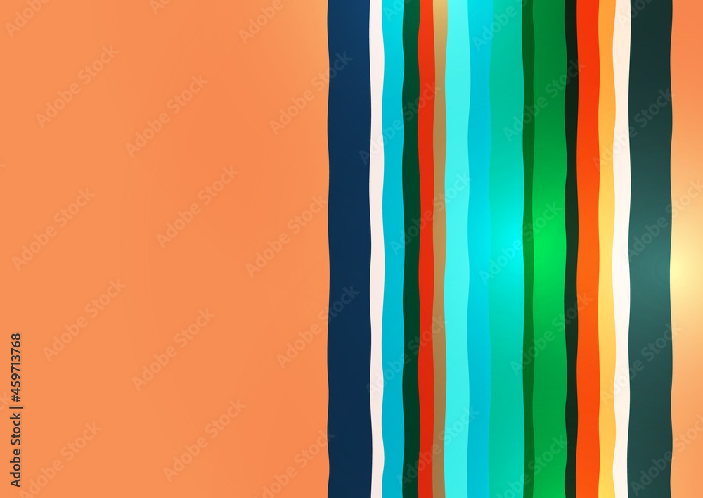 Bright abstract geometric irregular stripes. Overlapping shapes. Suitable for promotional materials, brochures, banners. Vector