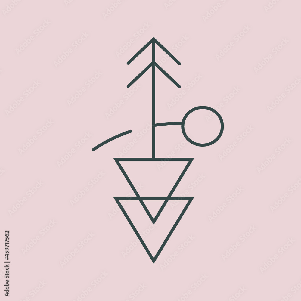 beautiful mystical picture in the style of yoga and self-knowledge on a light background beautiful mystical picture in the style of yoga and self-knowledge on a light background
