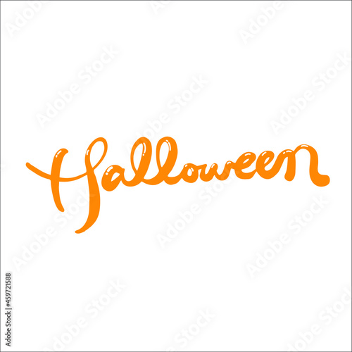 vector happy halloween  text banner 