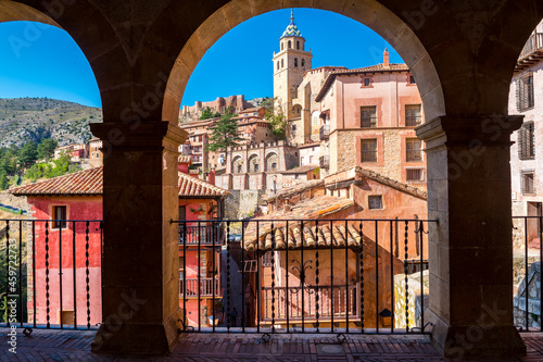 views of albarracin mudejar town in teruel, Spain photo