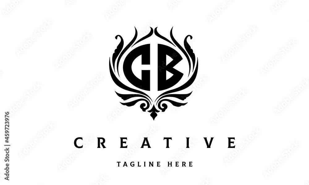 CB circle luxury latter logo vector CB circle luxury latter logo vector