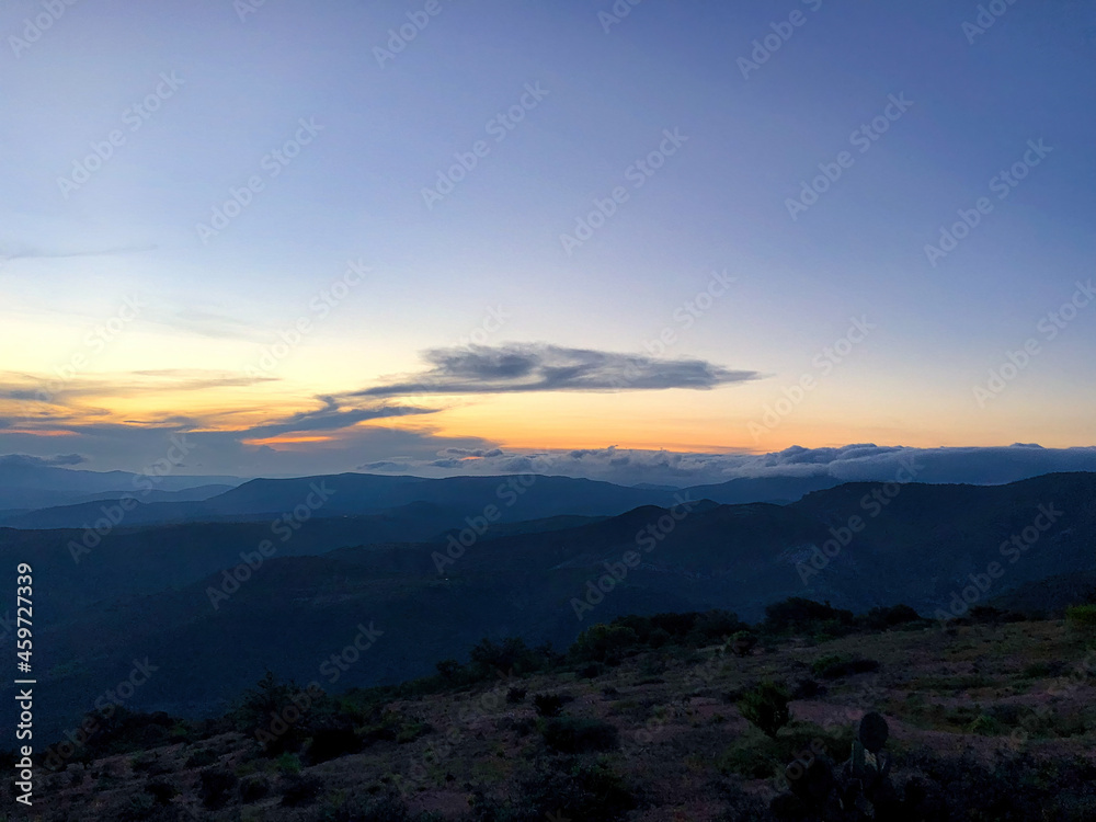 Sunset over the mountains - Victoria Guanajuato Sunset over the mountains - Victoria Guanajuato