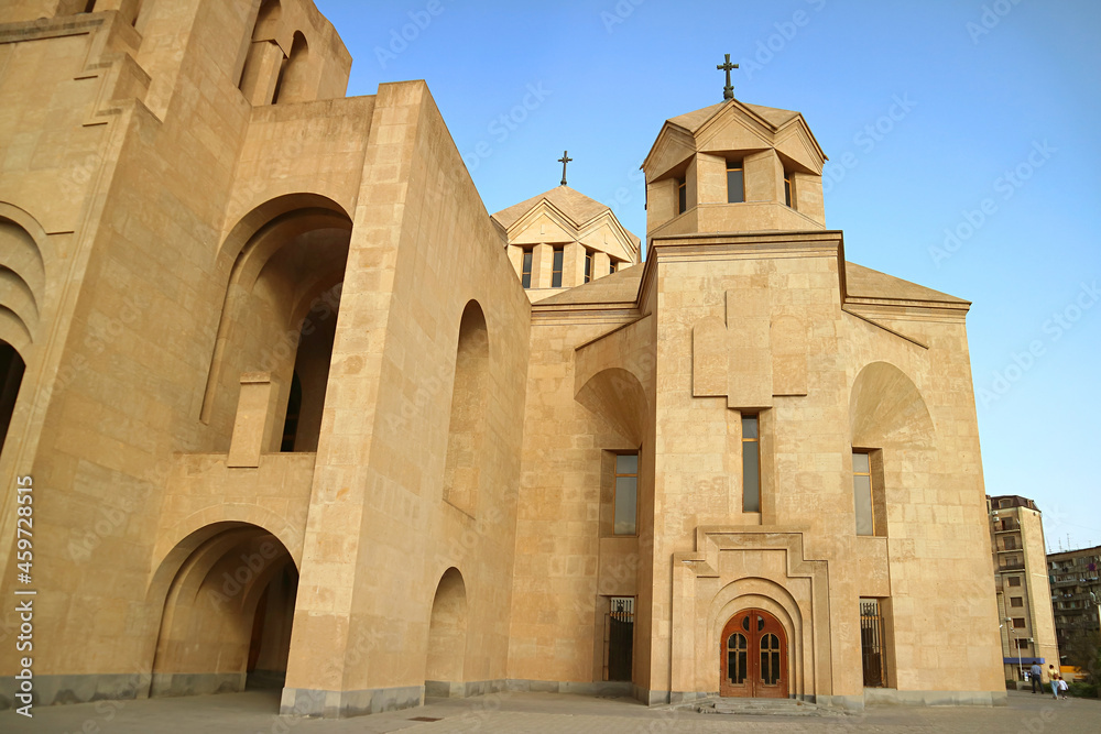 Incredible Architecture of Saint Gregory the Illuminator Cathedral or Yerevan Cathedral, Kentron District, Yerevan, Armenia