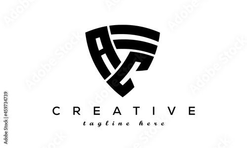 Shield letters AC creative logo