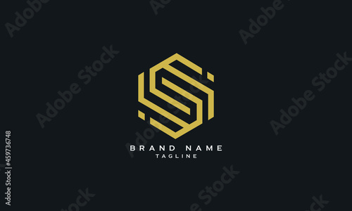 SI, IS, Abstract initial monogram letter alphabet logo design
