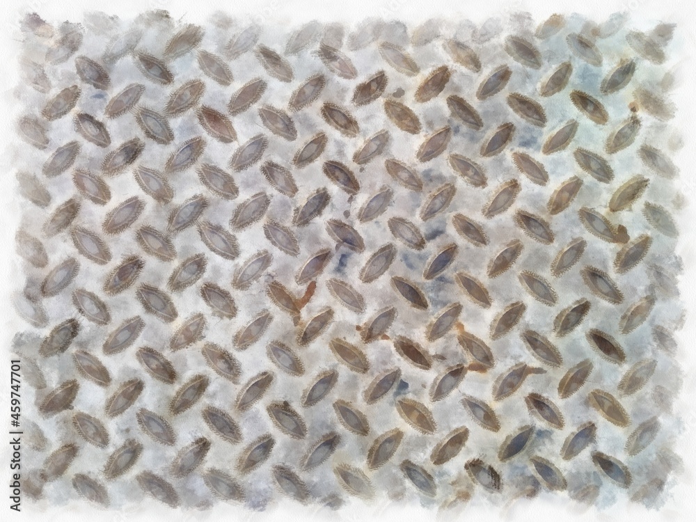 texture aluminum trotter watercolor style illustration impressionist painting. texture aluminum trotter watercolor style illustration impressionist painting.