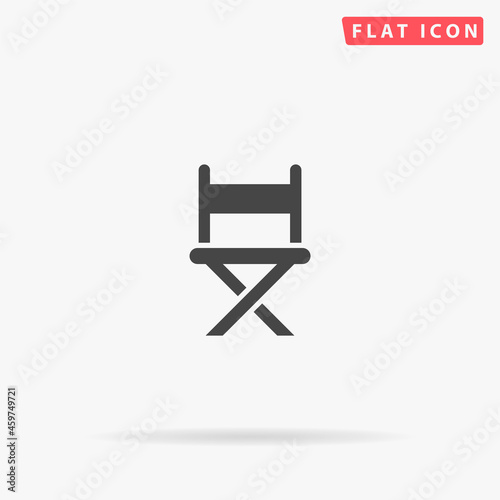 Camping Chair flat vector icon